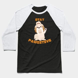 Cute Shihtzu Dog Baseball T-Shirt